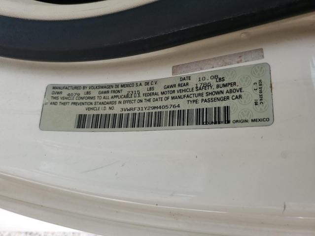 3VWRF31Y29M405764 - 2009 VOLKSWAGEN NEW BEETLE 米色 照片 10