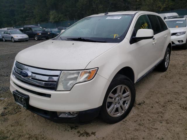 2FMDK48C28BA59171 - 2008 FORD EDGE SEL WHITE photo 2