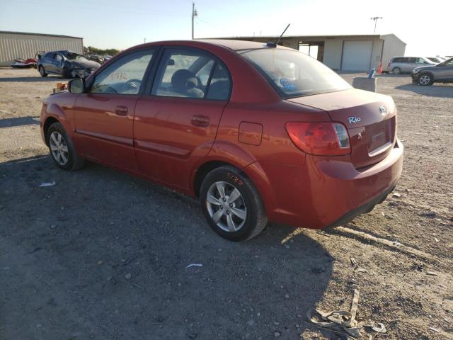 KNADH4A38B6955409 - 2011 KIA RIO BASE RED photo 3