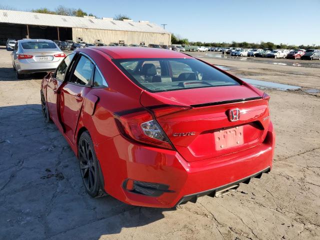 2HGFC2F87KH512610 - 2019 HONDA CIVIC SPOR 红色 照片 3