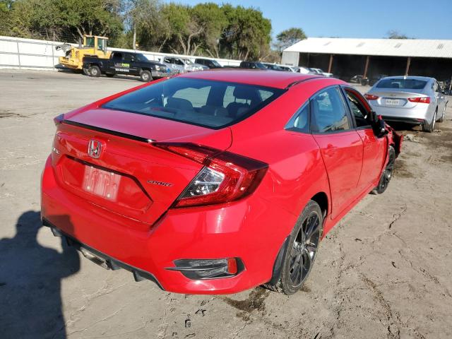 2HGFC2F87KH512610 - 2019 HONDA CIVIC SPOR 红色 照片 4