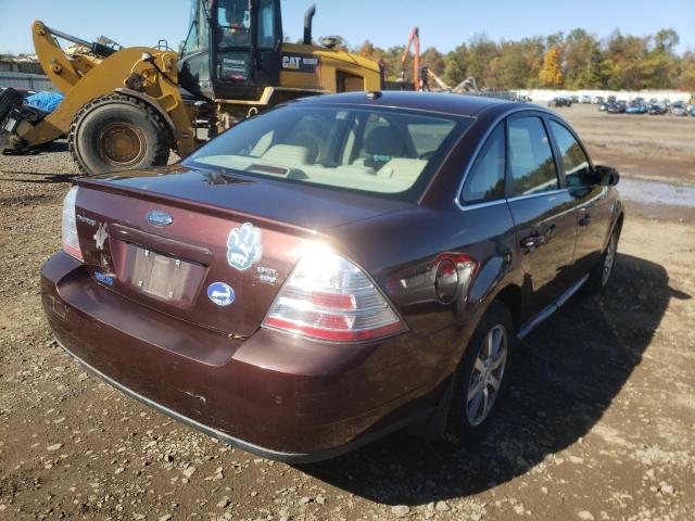 1FAHP27WX9G121309 - 2009 FORD TAURUS BURGUNDY photo 4