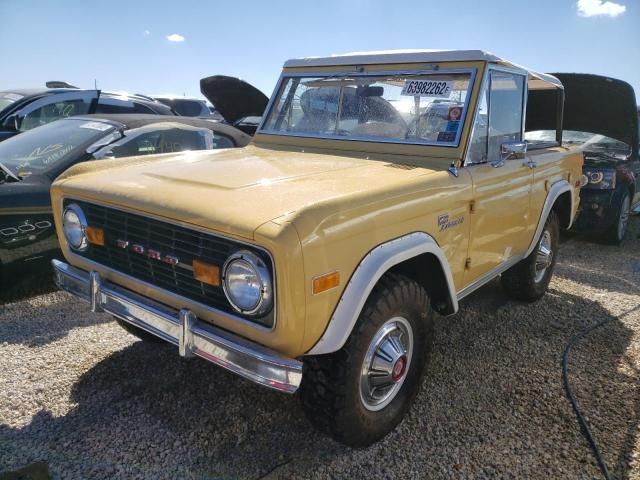 U15GLR88963 - 1973 FORD BRONCO YELLOW photo 2