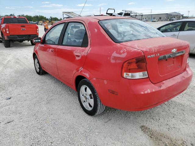 KL1TD56676B616129 - 2006 CHEVROLET AVEO BASE Qırmızı foto 2