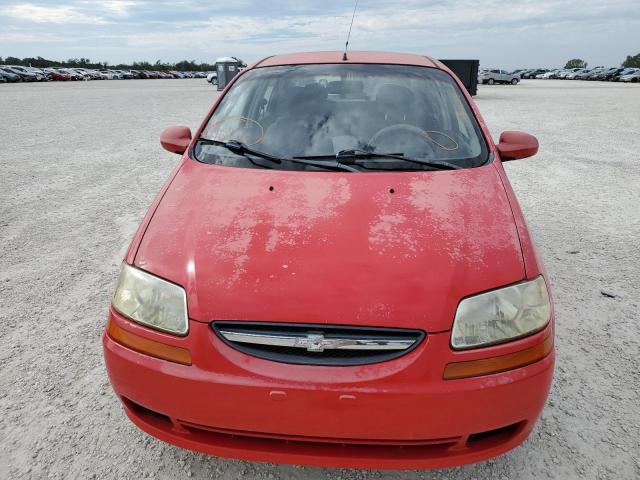 KL1TD56676B616129 - 2006 CHEVROLET AVEO BASE Qırmızı foto 5