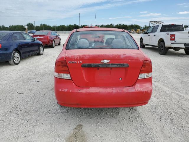 KL1TD56676B616129 - 2006 CHEVROLET AVEO BASE Qırmızı foto 6