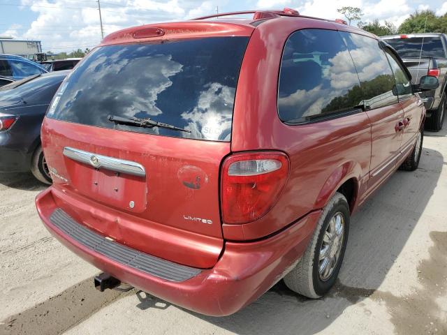 2C8GP64L34R519796 - 2004 CHRYSLER TOWN & COU RED photo 4