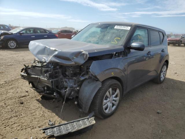 KNDJ23AUXL7080002 - 2020 KIA SOUL LX GRAY photo 2