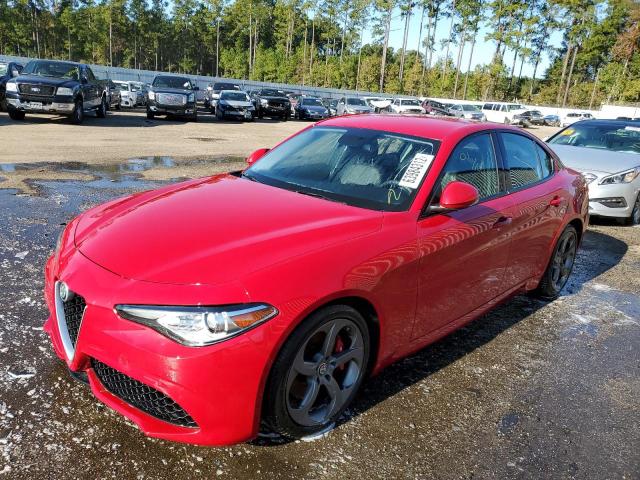 ZARFAEBN0J7567501 - 2018 ALFA ROMEO GIULIA RED photo 2