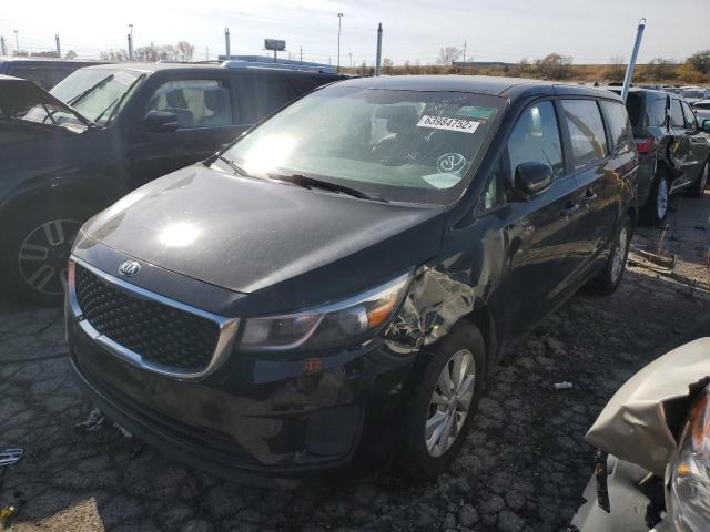 KNDMA5C13G6158369 - 2016 KIA SEDONA L BLACK photo 2