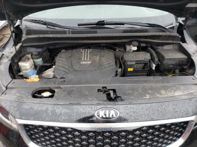 KNDMA5C13G6158369 - 2016 KIA SEDONA L BLACK photo 7