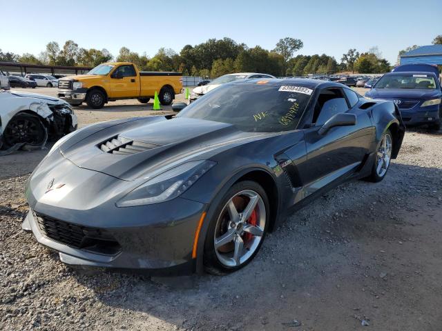 1G1YU2D61K5605774 - 2019 CHEVROLET CORVETTE Z GRAY photo 2