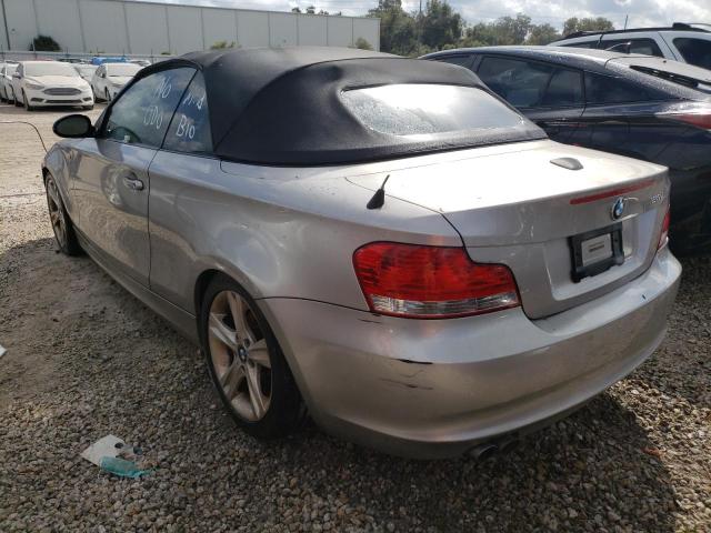 WBAUL73518VE88334 - 2008 BMW 128 I SILVER photo 3