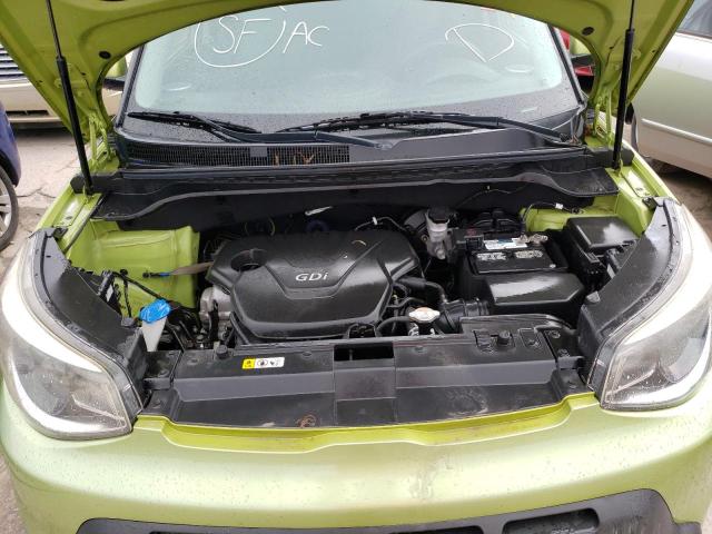 KNDJN2A2XF7807725 - 2015 KIA SOUL GREEN photo 7