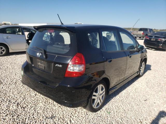 JHMGD38687S063728 - 2007 HONDA FIT S 黑色 照片 4