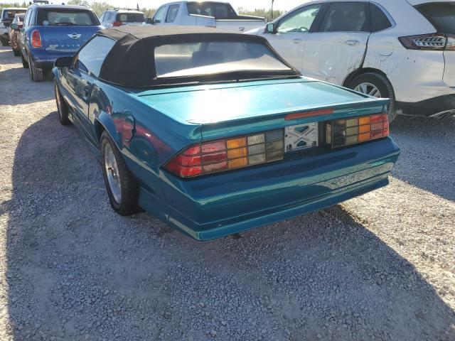 1G1FP33E0NL166953 - 1992 CHEVROLET CAMARO RS TURQUOISE photo 3