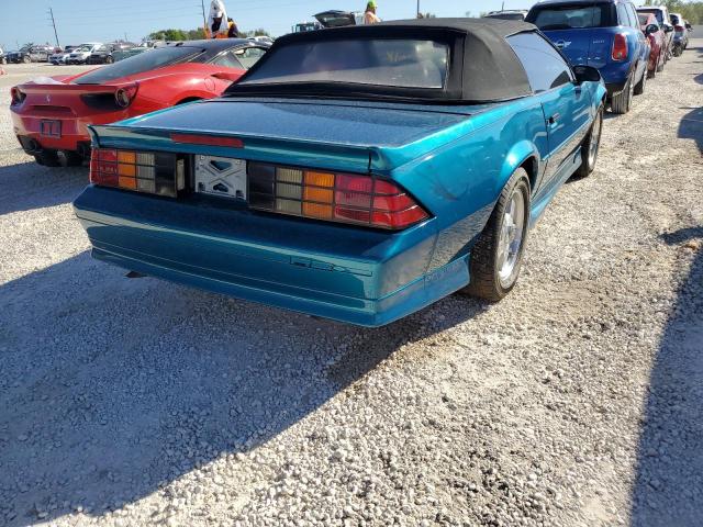 1G1FP33E0NL166953 - 1992 CHEVROLET CAMARO RS TURQUOISE photo 4