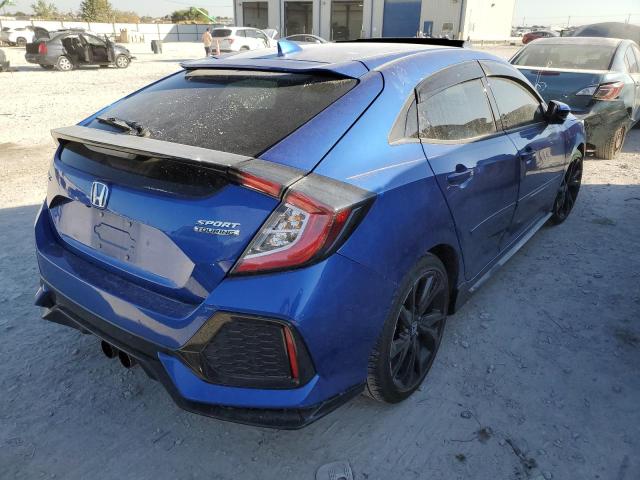 SHHFK7H94HU214887 - 2017 HONDA CIVIC SPOR BLUE photo 4
