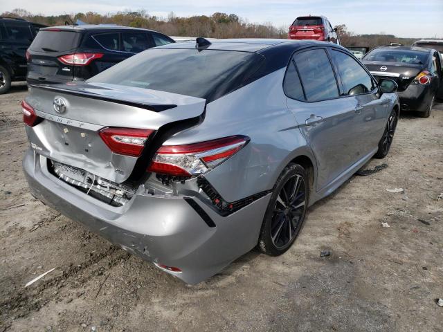 4T1K61AK7LU399298 - 2020 TOYOTA CAMRY XSE SILVER photo 4