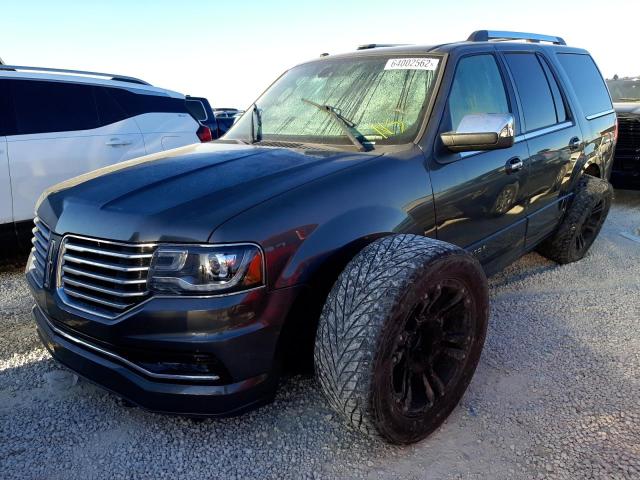 5LMJJ2HT1GEL08814 - 2016 LINCOLN NAVIGATOR ნაცრისფერი ფოტო 2