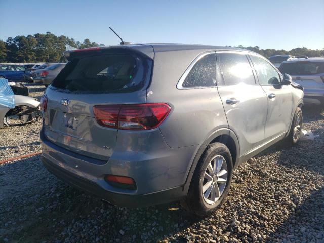 5XYPG4A54LG674002 - 2020 KIA SORENTO S GRAY photo 4