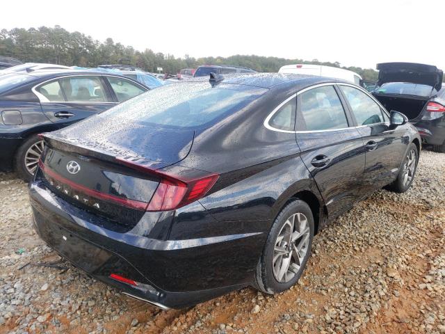 KMHL64JA6MA143962 - 2021 HYUNDAI SONATA SEL BLACK photo 4