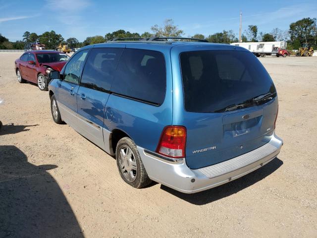 2FMDA534X3BB36886 - 2003 FORD WINDSTAR S BLUE photo 3