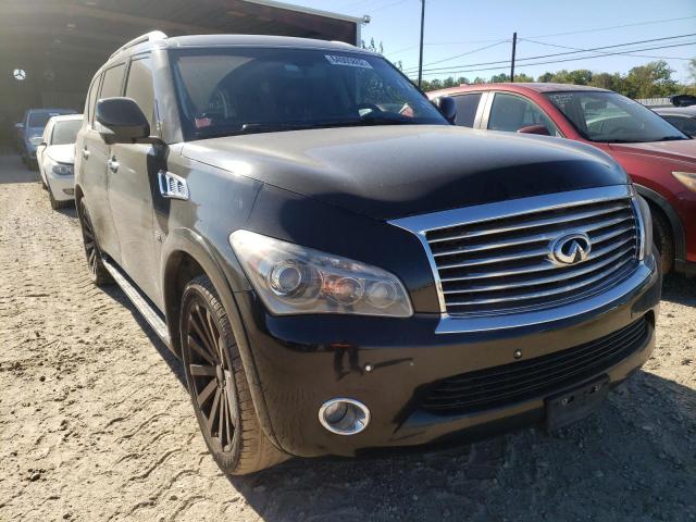 JN8AZ2NFXE9551515 - 2014 INFINITI QX80 BLACK photo 1