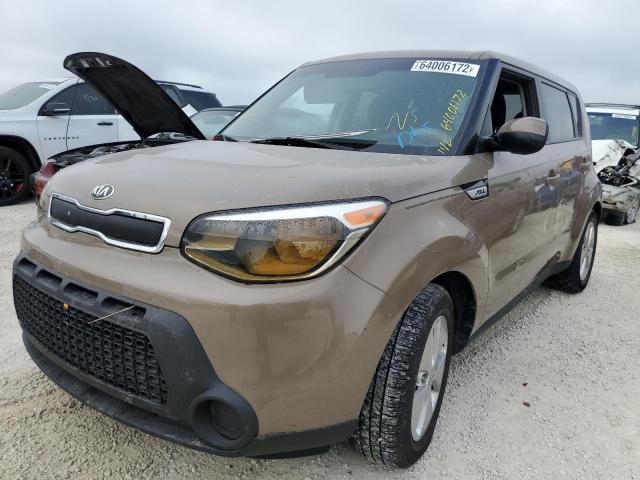 KNDJN2A26G7308504 - 2016 KIA SOUL TAN photo 2