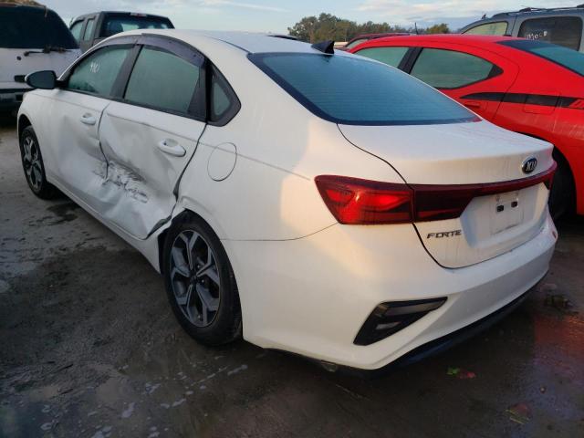 3KPF24AD2LE257007 - 2020 KIA FORTE FE WHITE photo 3