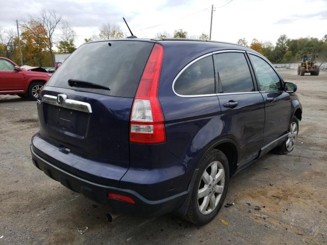 5J6RE48729L042189 - 2009 HONDA CR-V EXL BLUE photo 4