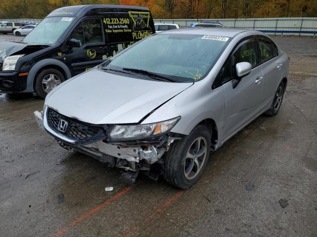 19XFB2F70FE015652 - 2015 HONDA CIVIC SE SILVER photo 2