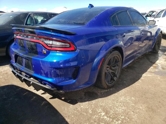 2C3CDXGJ8MH614664 - 2021 DODGE CHARGER SC BLUE photo 4