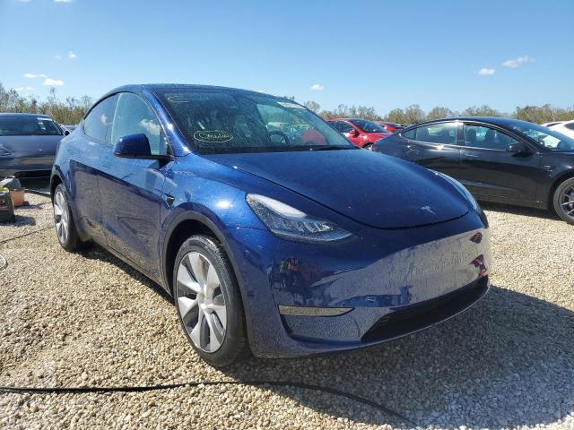 7SAYGDEE3NA004739 - 2022 TESLA MODEL Y Bleu photo 1