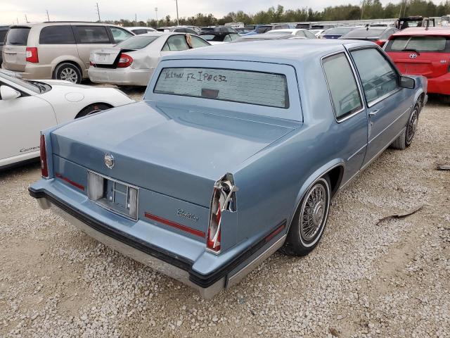 1G6CD4781G4226137 - 1986 CADILLAC DEVILLE BA BLUE photo 4