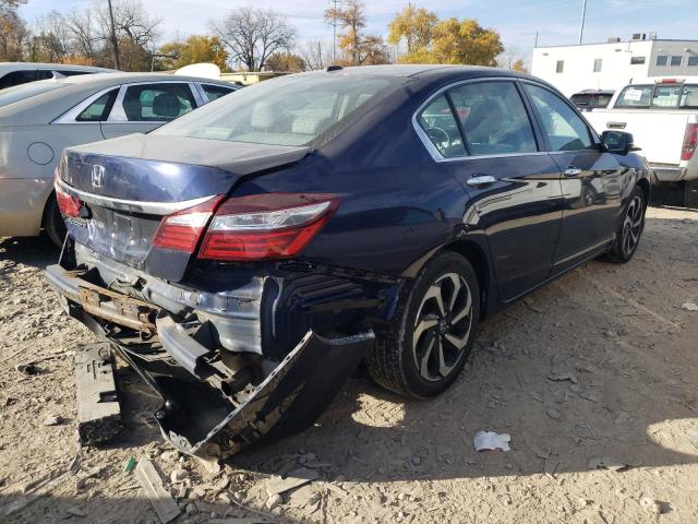 1HGCR2F89HA127445 - 2017 HONDA ACCORD EXL BLUE photo 4