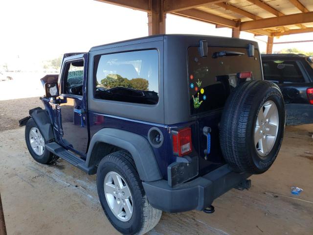 1C4AJWAG1DL554068 - 2013 JEEP WRANGLER S BLUE photo 3