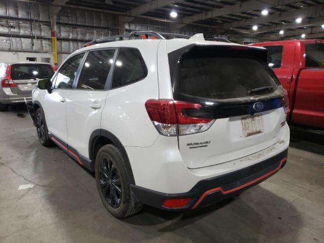 JF2SKAKC8KH531596 - 2019 SUBARU FORESTER S თეთრი ფოტო 3