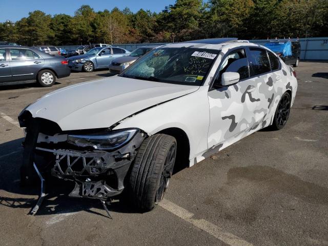 WBA5R1C58KA****** - 2019 BMW 330I WHITE photo 2