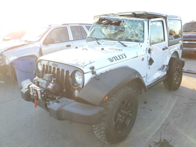 1C4AJWAG2FL694908 - 2015 JEEP WRANGLER S WHITE photo 2