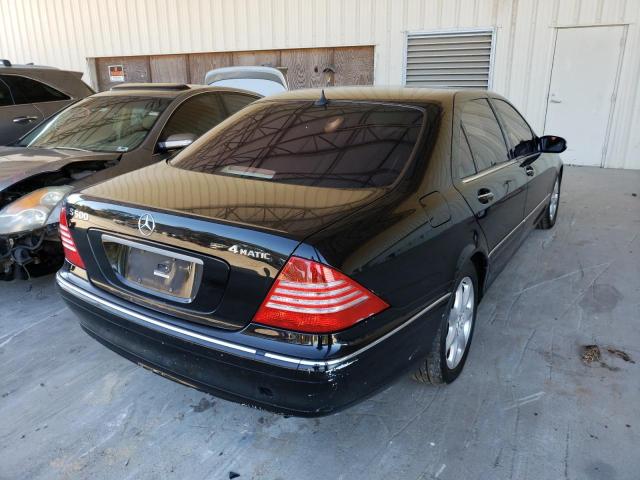 WDBNG84J13A352729 - 2003 MERCEDES-BENZ S 500 4MAT BLACK photo 4