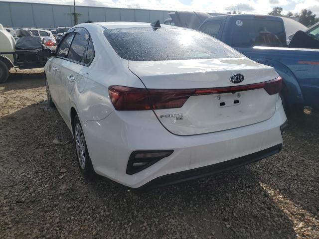 3KPF24AD3LE250034 - 2020 KIA FORTE FE WHITE photo 3