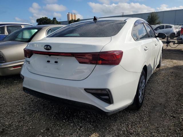 3KPF24AD3LE250034 - 2020 KIA FORTE FE WHITE photo 4