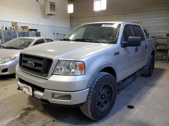 1FTPW14555FB67368 - 2005 FORD F150 SUPER SILVER photo 2