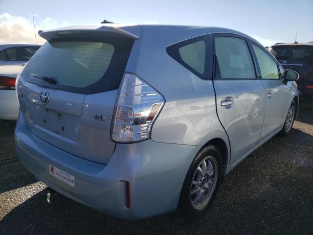 JTDZN3EU5D3225265 - 2013 TOYOTA PRIUS V TURQUOISE photo 4