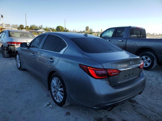 JN1EV7AP0KM516076 - 2019 INFINITI Q50 LUXE GRAY photo 3