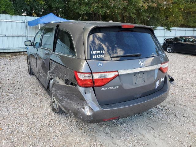 5FNRL5H61CB071301 - 2012 HONDA ODYSSEY EX GRAY photo 3