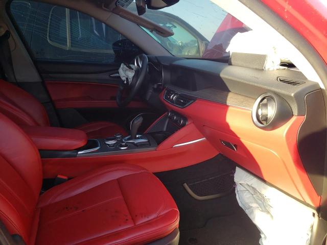 ZASPAKBNXM7D11035 - 2021 ALFA ROMEO STELVIO TI RED photo 5