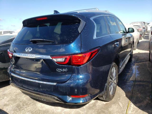 5N1DL0MN6LC502945 - 2020 INFINITI QX60 LUXE BLUE photo 4