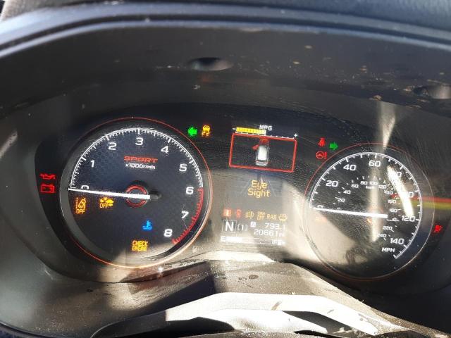 JF2SKARCXMH447630 - 2021 SUBARU FORESTER S BLACK photo 8